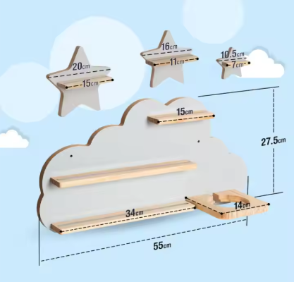 FSC&BSCI Wooden Tonie Shelf for Toniebox Hearing Figures, Magnetic Storage for 20-25 Tonie, Perfect Tonie Storage Shelf