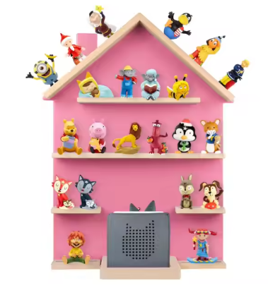 FSC&BSCI Wooden Tonie Shelf for Toniebox Hearing Figures, Magnetic Storage for 20-25 Tonie, Perfect Tonie Storage Shelf