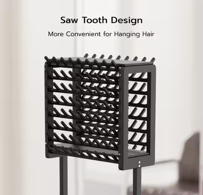 FSC&BSCI Customsized Braiding Rack for Hair Braiding, 120 Pegs Braid Rack , Wooden Hair Separator Stand Hair Extension Holder
