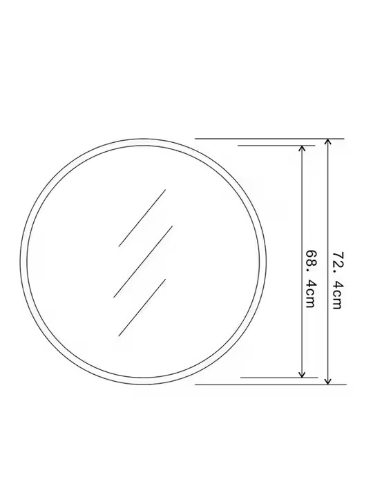 Hot Sale Wood Frame Round Wall Mirror Home Decor Modern Hanging Decorative Circle Mirror Farmhouse Mirror