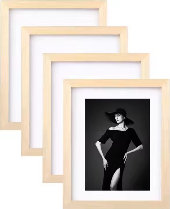 Custom Rectangle 11*14 Picture Frame Wall Hanging Photo Frame Desktop Simple Wood Black 5x7 Photo Frame