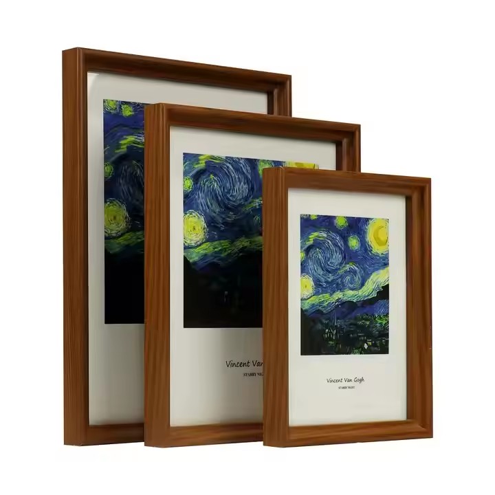 Wooden Photo Frame Vintage Style Desktop Ornament Home Decoration Customised Size Colour and Material