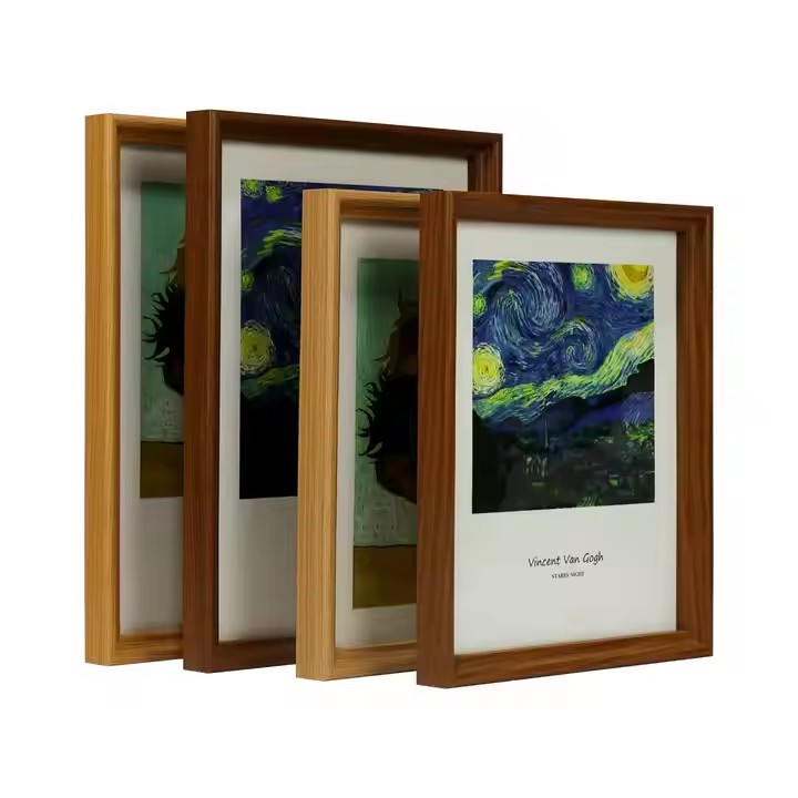 Wooden Photo Frame Vintage Style Desktop Ornament Home Decoration Customised Size Colour and Material