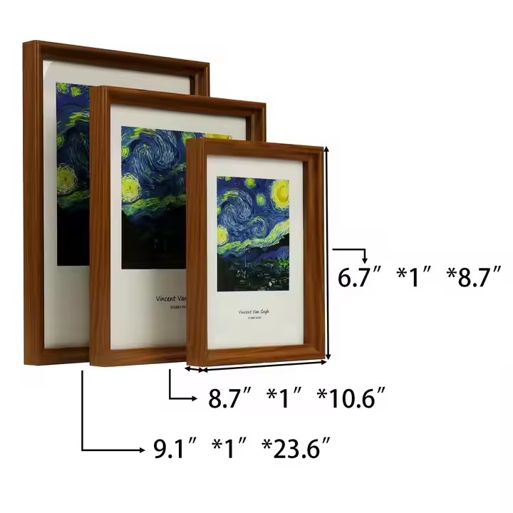 Wooden Photo Frame Vintage Style Desktop Ornament Home Decoration Customised Size Colour and Material