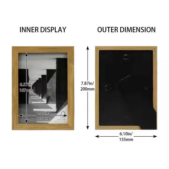 Wholesale Customizable Wedding Desk Home Decorate Picture Frame Wooden 4x6 5x7 7x9 9x12 Small Photo Frame Wood Painting Frame