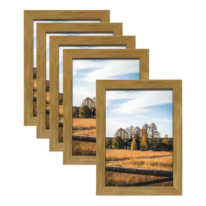 Wholesale Customizable Wedding Desk Home Decorate Picture Frame Wooden 4x6 5x7 7x9 9x12 Small Photo Frame Wood Painting Frame