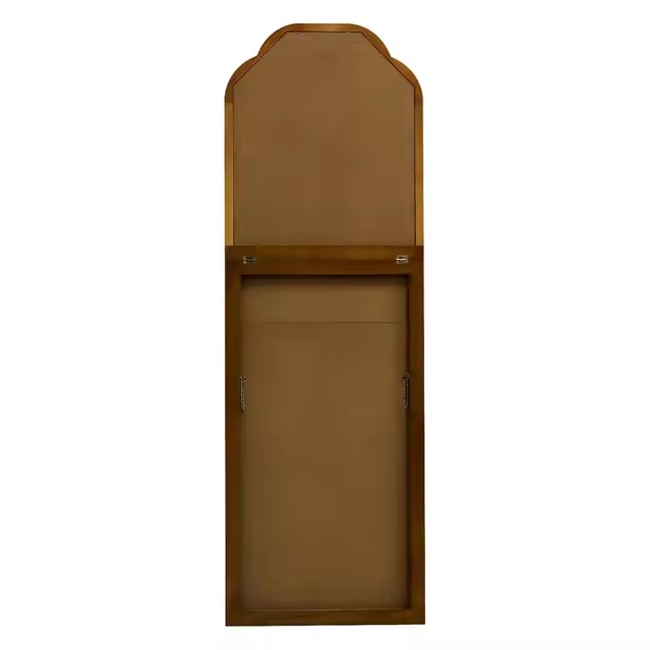 Solid Wood Full-Length Frame Wood Bathroom Wall Entryway Mirror Wood Frame Wall Mirror Full Length Mirror