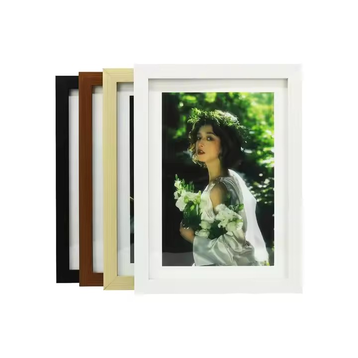 Custom Handmade 4x 6 5x7 8x10 A4 Photo and Framed Farmhouse Rustic Vintage MDF Wooden Picture Canvas Photo Frame