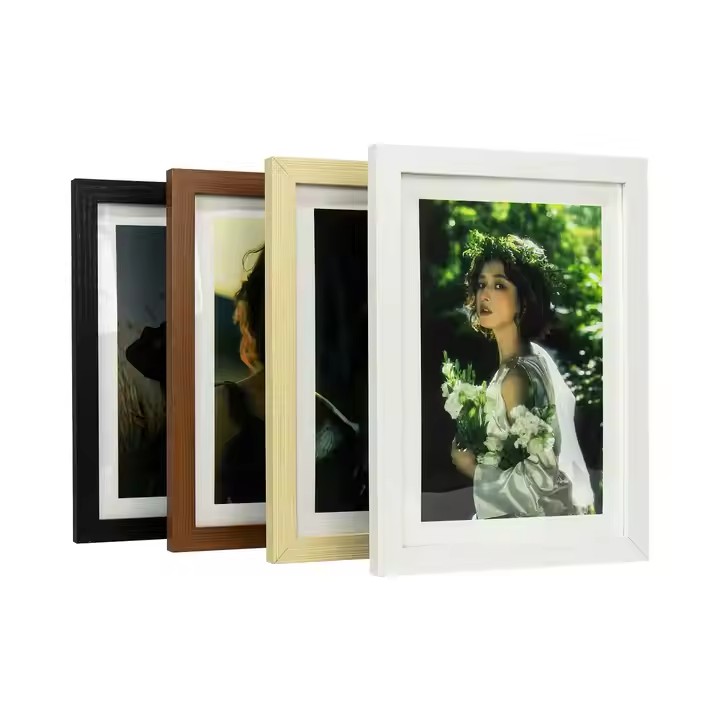 Custom Handmade 4x 6 5x7 8x10 A4 Photo and Framed Farmhouse Rustic Vintage MDF Wooden Picture Canvas Photo Frame