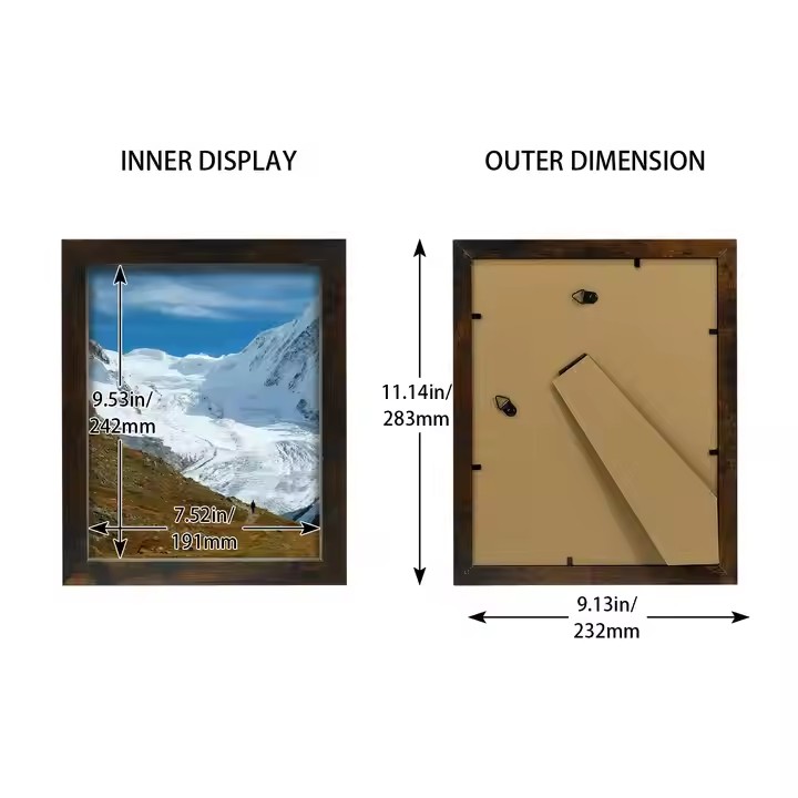 Wholesale Customizable Wedding Desk Home Decorate Picture Frame Wooden 4x6 5x7 7x9 9x12 Small Photo Frame