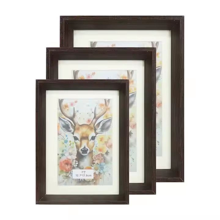 Wholesale Custom Size Photo Frame MDF Wooden Picture Frames 4x6 5x7 6x8 8x10 11x14 16x20 Inches A3 A4 A5