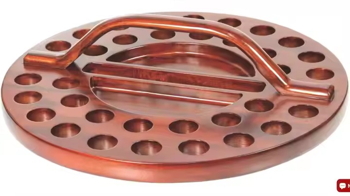Food Durable Custom Size Wooden Round Communion Tray Communion Tray Wooden Round 34 Glass Communion Tray