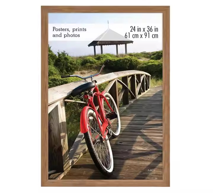 FSC&BSCI Museum Wooden Poster Frame Medium, Vertical & Horizontal Wall Hanging Picture Frame for Photos, Posters & Art Prints