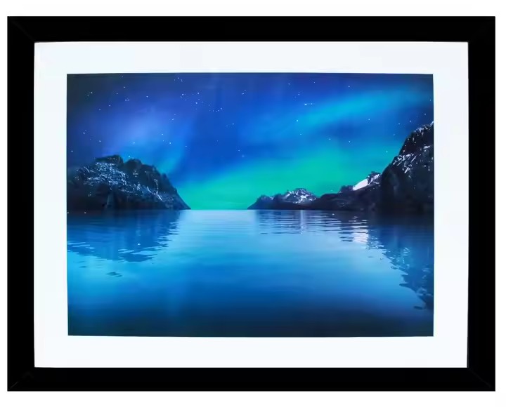 FSC&BSCI Museum Wooden Poster Frame Medium, Vertical & Horizontal Wall Hanging Picture Frame for Photos, Posters & Art Prints