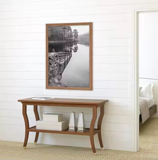 FSC&BSCI Museum Wooden Poster Frame Medium, Vertical & Horizontal Wall Hanging Picture Frame for Photos, Posters & Art Prints