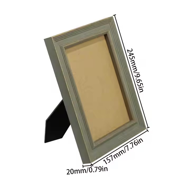 Solid Pine Color 4x6 Photo Frame Fashionable 5x7 Wall Decor Tabletop Display Customizable Natural Wood Picture Frame for Home