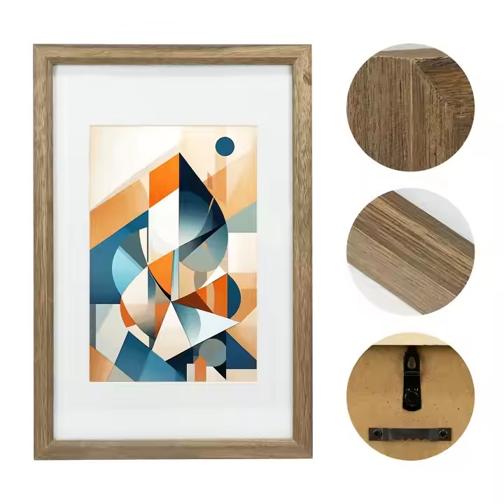 Creative Wooden Picture Frame with Detachable Inner Frame 12x18 Home Decor Hollow Wood Photo Frame