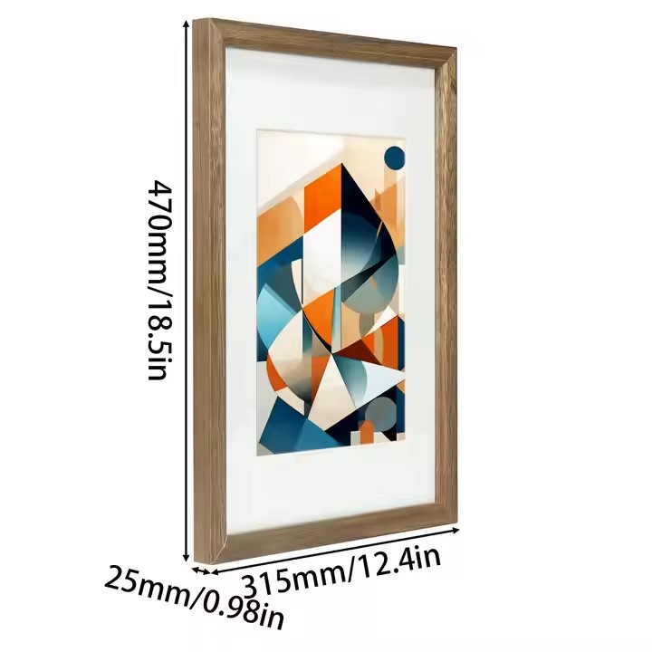 Creative Wooden Picture Frame with Detachable Inner Frame 12x18 Home Decor Hollow Wood Photo Frame