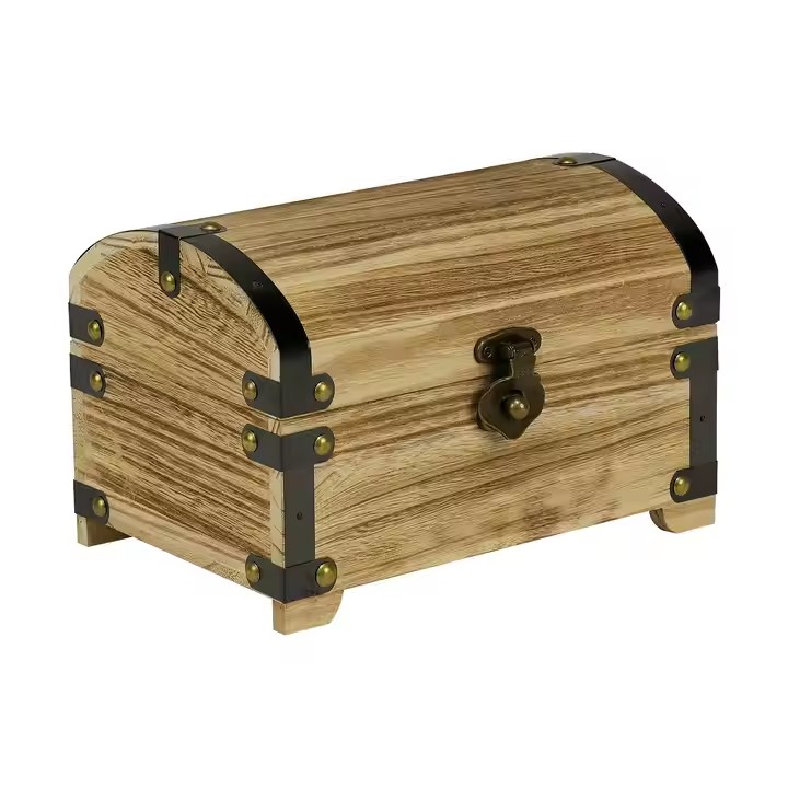 Ladies Women Ring Earrings Necklace Organizer Storage Trinket Wooden Jewelry Wood Box Keepsake Treasure Chest