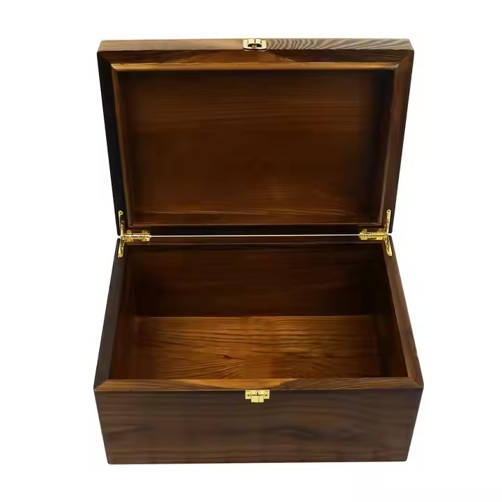 Custom Wood Box Earrings Necklace Jewelry Wooden Storage case Organizer Box with Lock