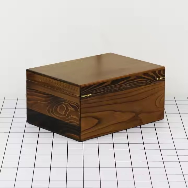 Custom Wood Box Earrings Necklace Jewelry Wooden Storage case Organizer Box with Lock