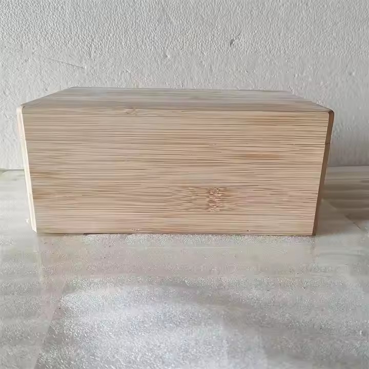 FSC Wooden 6 Slots Storage Box Bamboo Tea Box Holder for Tea Bags Organizer Bamboo Tea Packing Box