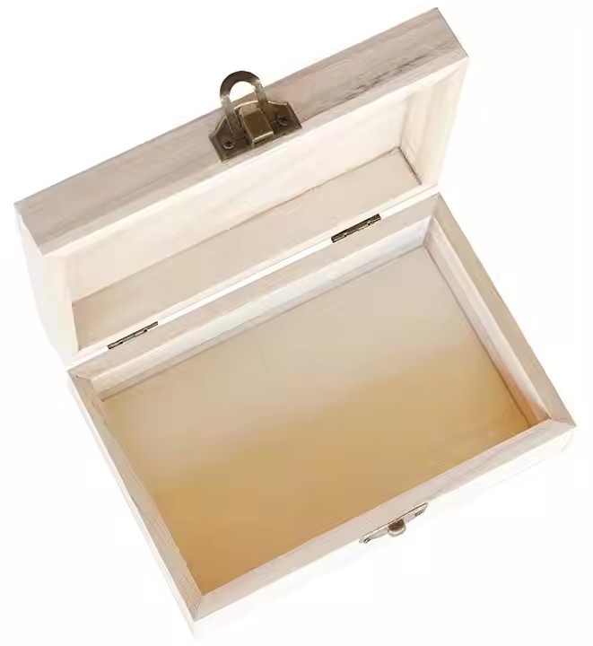 Custom Size Material Factory Unfinished Wood Box Wooden & Bamboo Boxes for Gift Storage