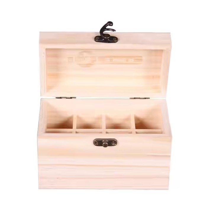 Custom Size Material Factory Unfinished Wood Box Wooden & Bamboo Boxes for Gift Storage