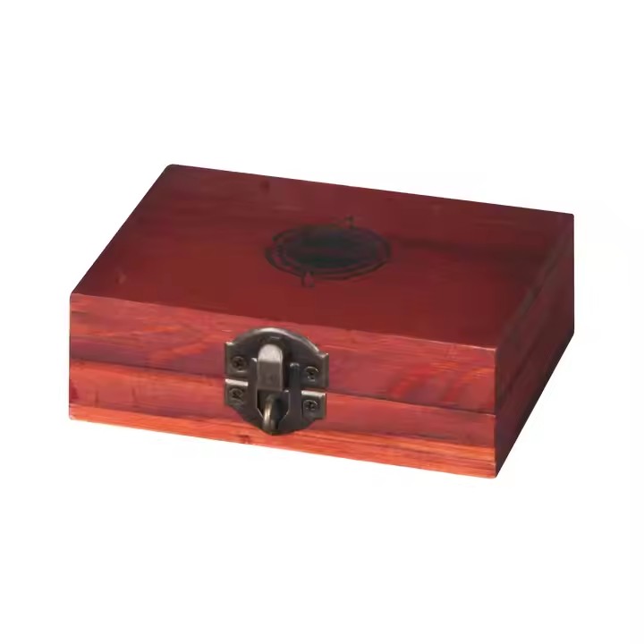 OEM FACTORY Custom logo clear Lid Natural Color Solid Wood Packaging Pine Wooden Gift Package Boxes
