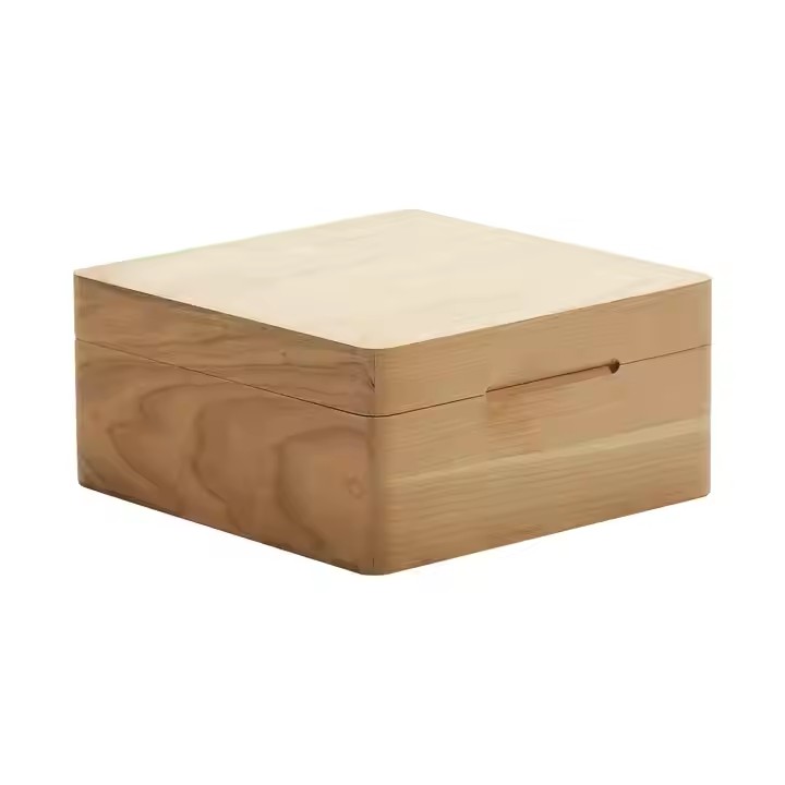 Custom logo Pine Wood square Compartment Essential Oil Bottle Packaging Boxes