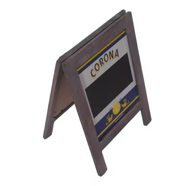 Custom Small Wood A-Frame chalkboard Wooden Signs Black A Board Sign for Cafes Small Wooden A-Frame Black board