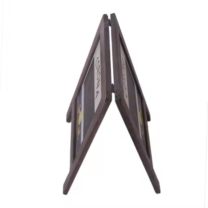 Custom Small Wood A-Frame chalkboard Wooden Signs Black A Board Sign for Cafes Small Wooden A-Frame Black board