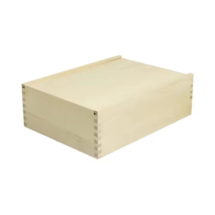 Wholesale Slide Top Wood Boxes Unfinished Small Cheap Wooden Gift Packaging Box with Sliding Lid