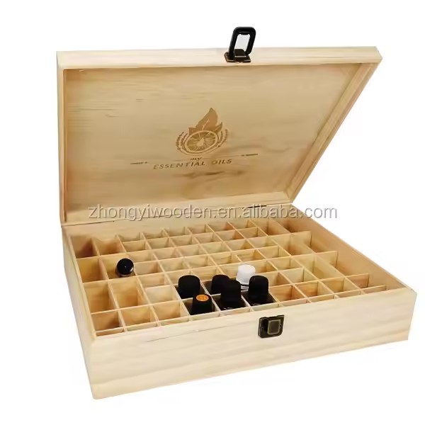 China Factory FSC Tier Wooden Doterra Essential Oil Bottles Storage Gift Box Organizer for Christmas Travel