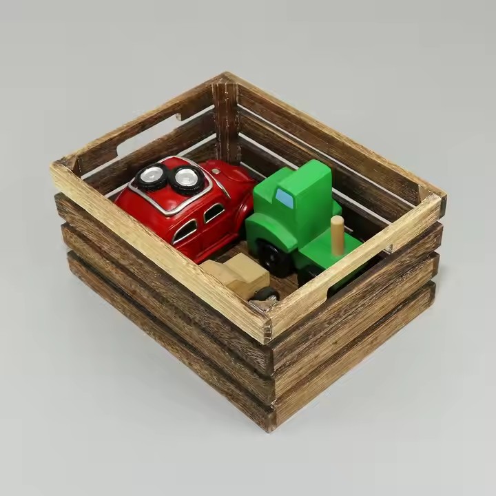 Custom Cheap Wooden Crates Wholesale Wooden Storage Fruit Crates for Sale Vegetables Wooden Crate Box