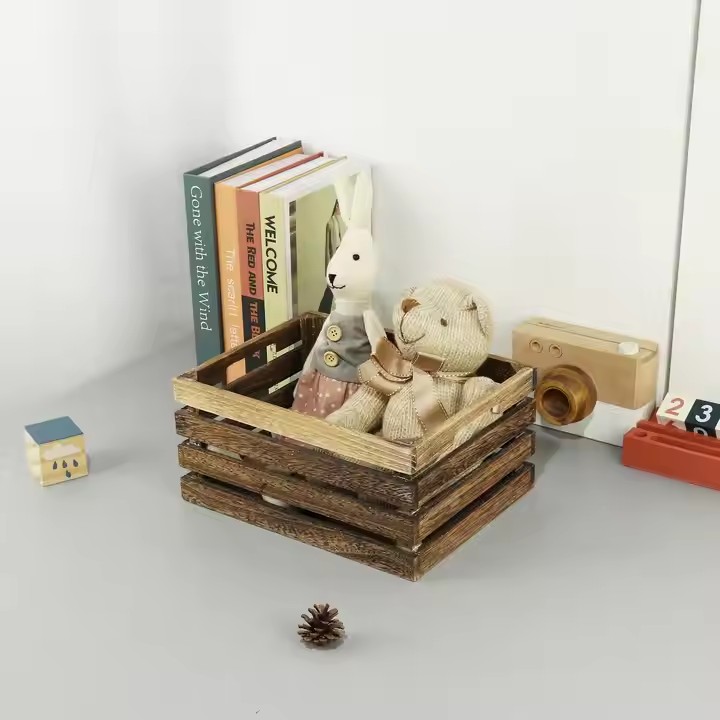 Custom Cheap Wooden Crates Wholesale Wooden Storage Fruit Crates for Sale Vegetables Wooden Crate Box