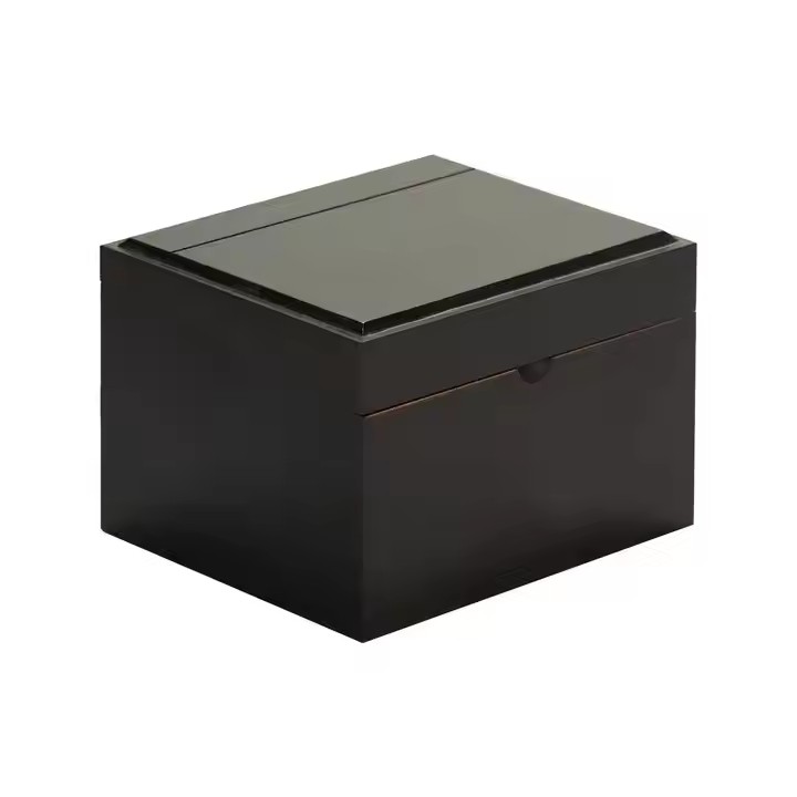 Wholesale Customized Decorative Black Wooden Stash Box