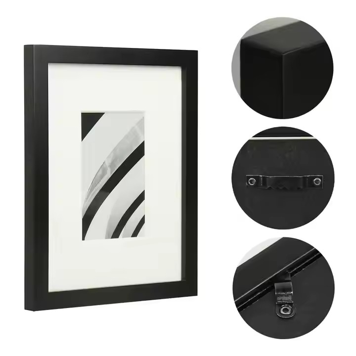 Wholesale Black Wood Photo Frames with Nice Distinctive Designs Functional UV Printed Wooden Frames with Attractive Features