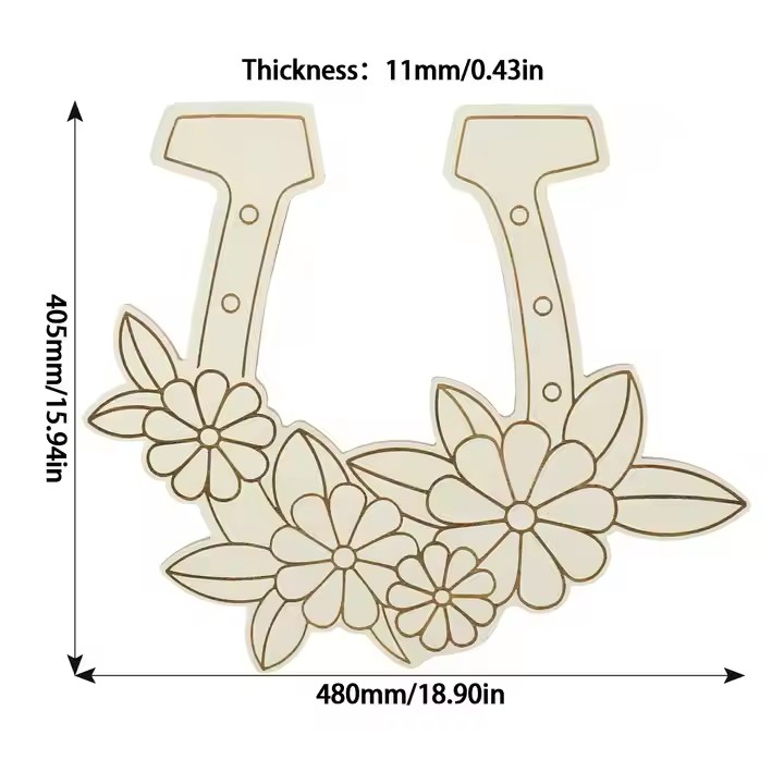 Custom Bath Flower Wedding Art Wall Mounted Wood Door Customize Wall Sign Blackboard Restaurant