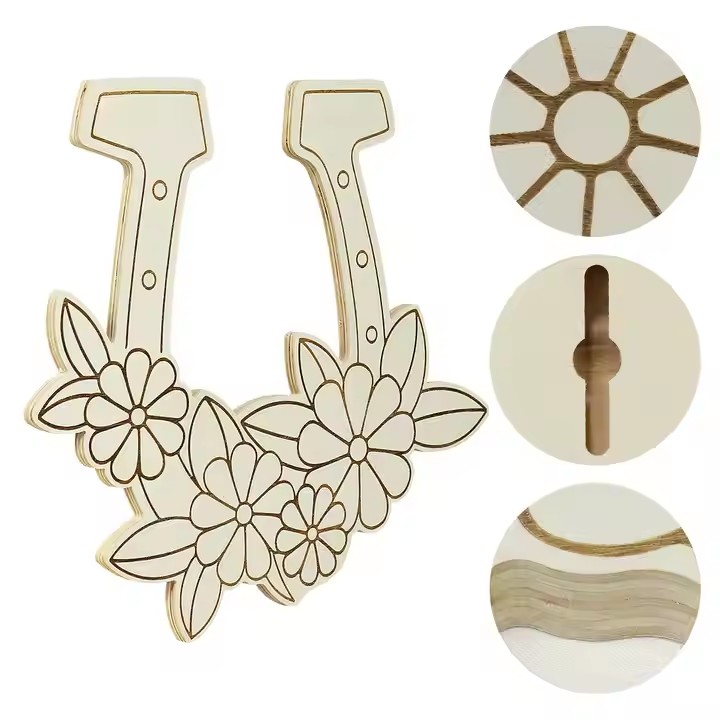 Custom Bath Flower Wedding Art Wall Mounted Wood Door Customize Wall Sign Blackboard Restaurant