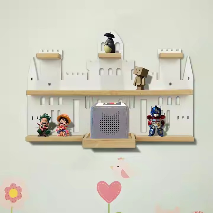 Customized tonie Accessories Regal Storage Shelf Large Tonie Shelf for Toniebox castle Tonies Magnetic Wall Shelf