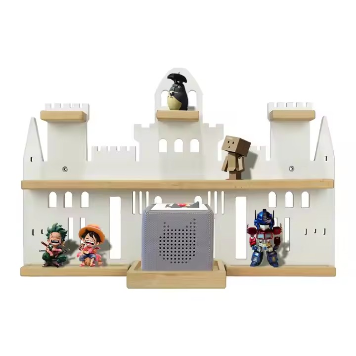 Customized tonie Accessories Regal Storage Shelf Large Tonie Shelf for Toniebox castle Tonies Magnetic Wall Shelf