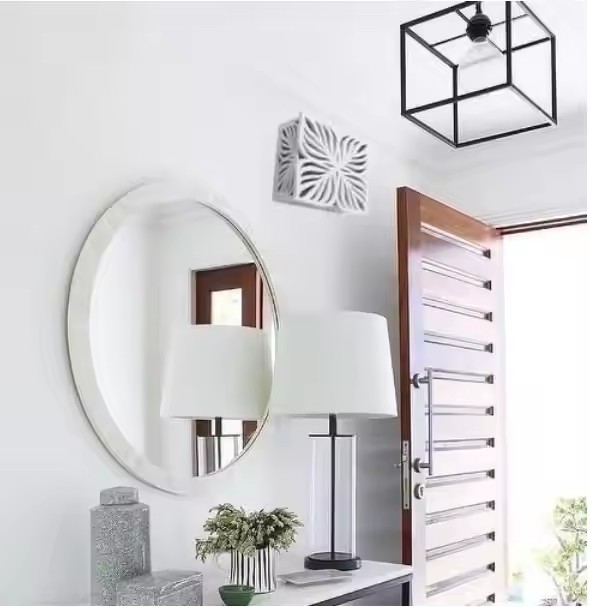 FSC&BSCI Doorbell Chime Cover Box, White Modern Decorative Wooden Design, Universal Fit Door Bell Cover