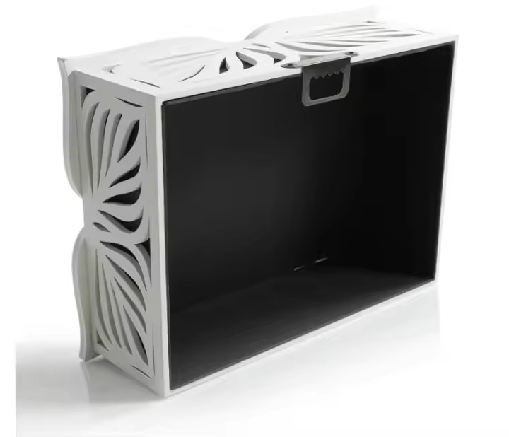 FSC&BSCI Doorbell Chime Cover Box, White Modern Decorative Wooden Design, Universal Fit Door Bell Cover