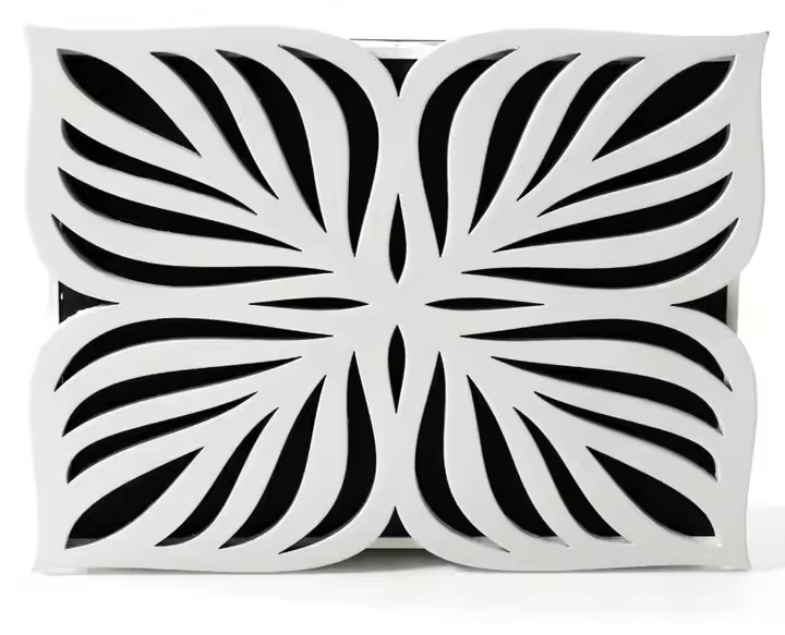 FSC&BSCI Doorbell Chime Cover Box, White Modern Decorative Wooden Design, Universal Fit Door Bell Cover