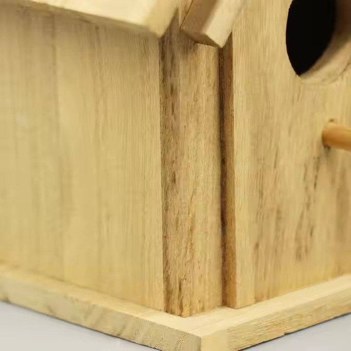Wooden Bird House for Feeding Birds in the Garden Customizable Size and Color Material Garden Decor