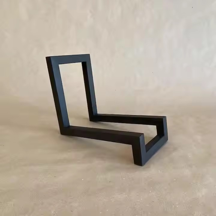 Unique Wood Vinyl Records Storage Stand Modern Design Minimalistic Wooden Record Rack Bookshelf Menu Display