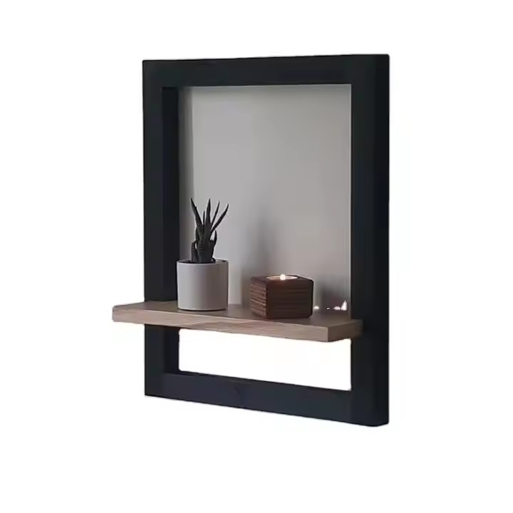 Rubber Wood Medal Shelf Wooden Hex Medal Display Wall Honeycomb Medal Display