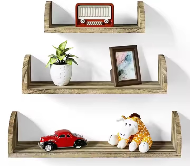 Wooden Floating Shelves for Wall Corner Floating Shelves Wall Mounted Rustic Wall Wood Shelves