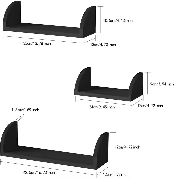 Wooden Floating Shelves for Wall Corner Floating Shelves Wall Mounted Rustic Wall Wood Shelves